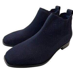 Vivaia Ryan Pro Square Toe Chelsea Boots 8.5 / 38.5 Women Navy Blue Ankle Bootie